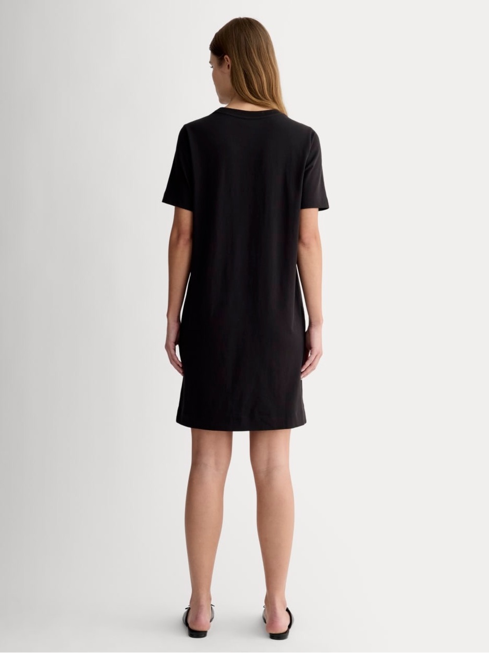 Everlane THE ORGANIC COTTON WEEKEND TEE DRESS, Black, sz XL - Picture 2 of 7